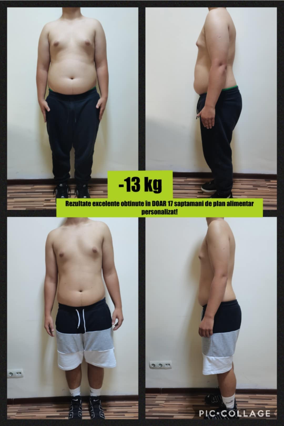 Rezultat client −16 kg